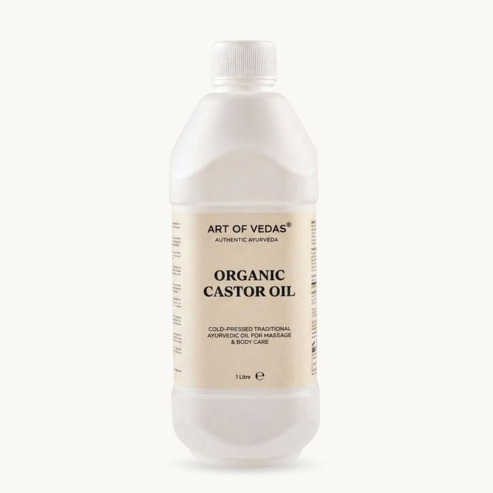 Art of Vedas, Huile de ricin biologique, 1 liter, preparation ayurvedique classique