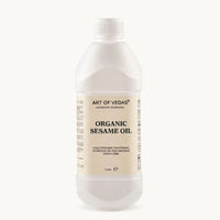 Art of Vedas, Huile de sésame biologique, 1 Liter, preparation ayurvedique classique